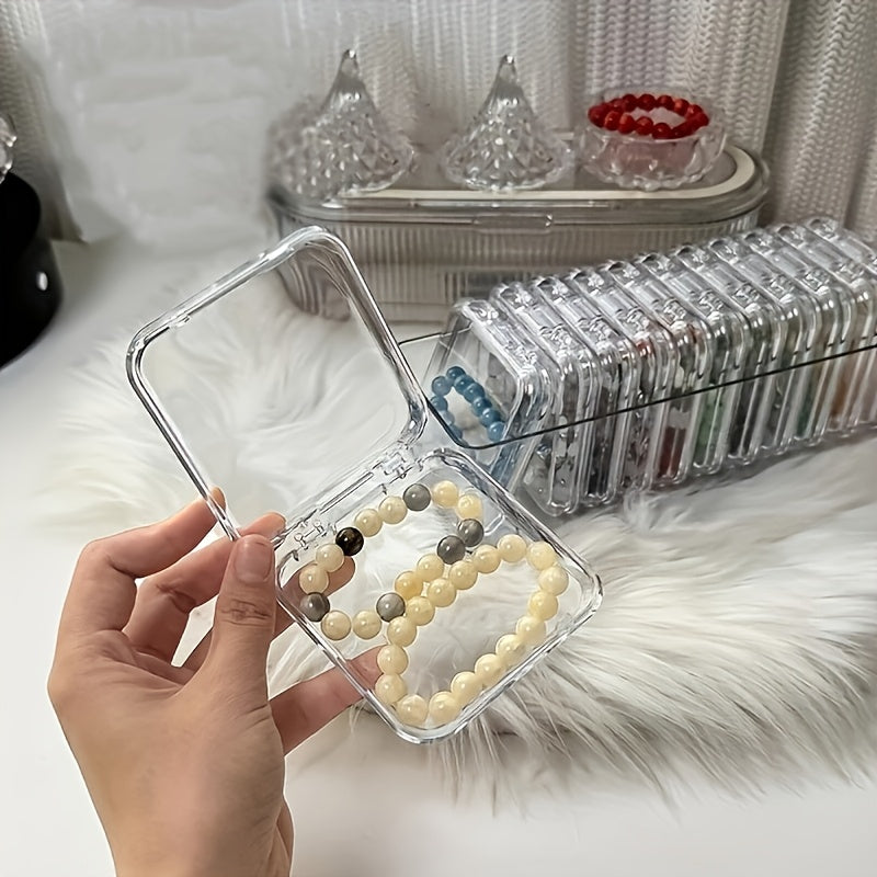 1 Set/2 Sets of Elegant Transparent Plastic Jewelry Storage Boxes, Including 2 Large Boxes And 26 Small Boxes, Suitable for Bracelets, Necklaces, Earrings And Rings - Perfect Dressing Table Organization Artifact, Perfect Gift, Jewelry Boxes