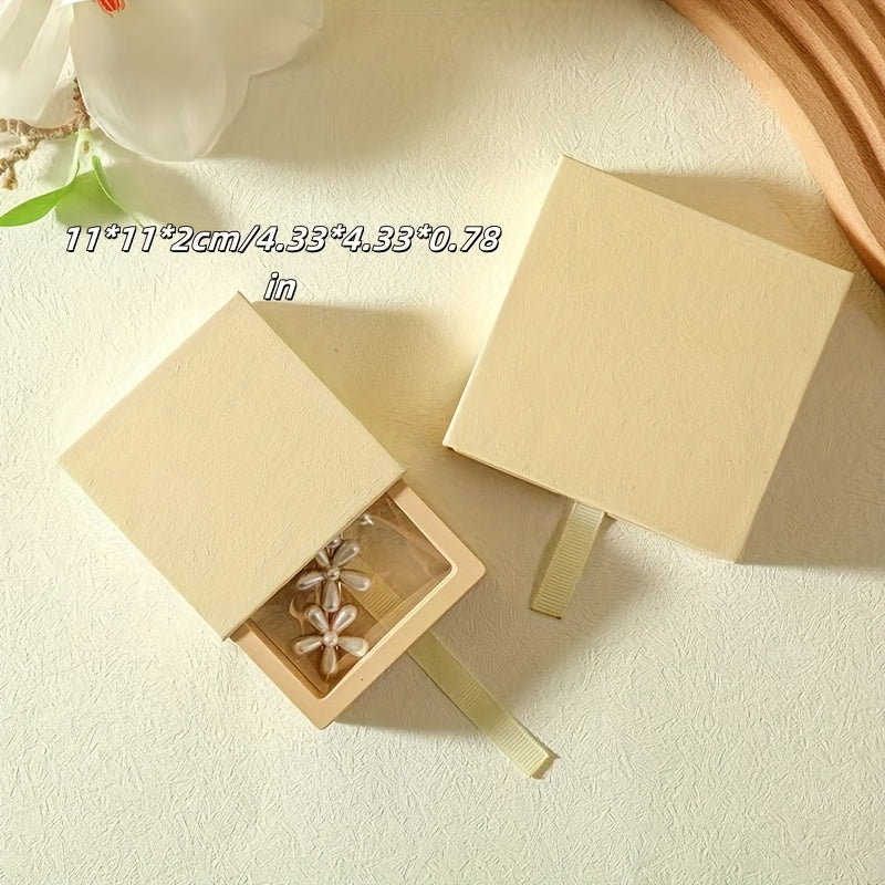 10pcs Classic Plastic Jewelry Box Drawer Organizer, Multipurpose Rectangle Storage Display Case for Rings, Earrings, Nails - No Electricity Needed, Jewelry Boxes