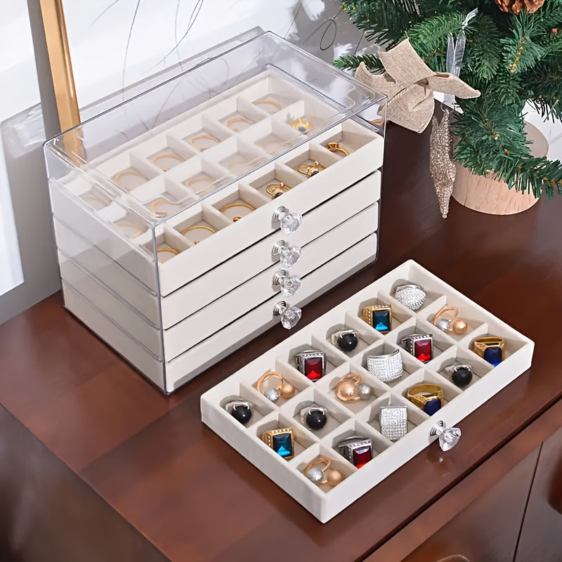 Classic and Elegant 5-Layer Jewelry Box, Lightweight & Portable with Sturdy Design for Secure Storage on the Go, Jewelry Boxes