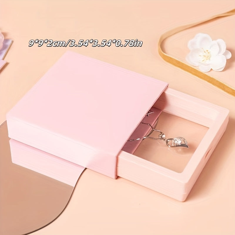 10pcs Classic Plastic Jewelry Box Drawer Organizer, Multipurpose Rectangle Storage Display Case for Rings, Earrings, Nails - No Electricity Needed, Jewelry Boxes