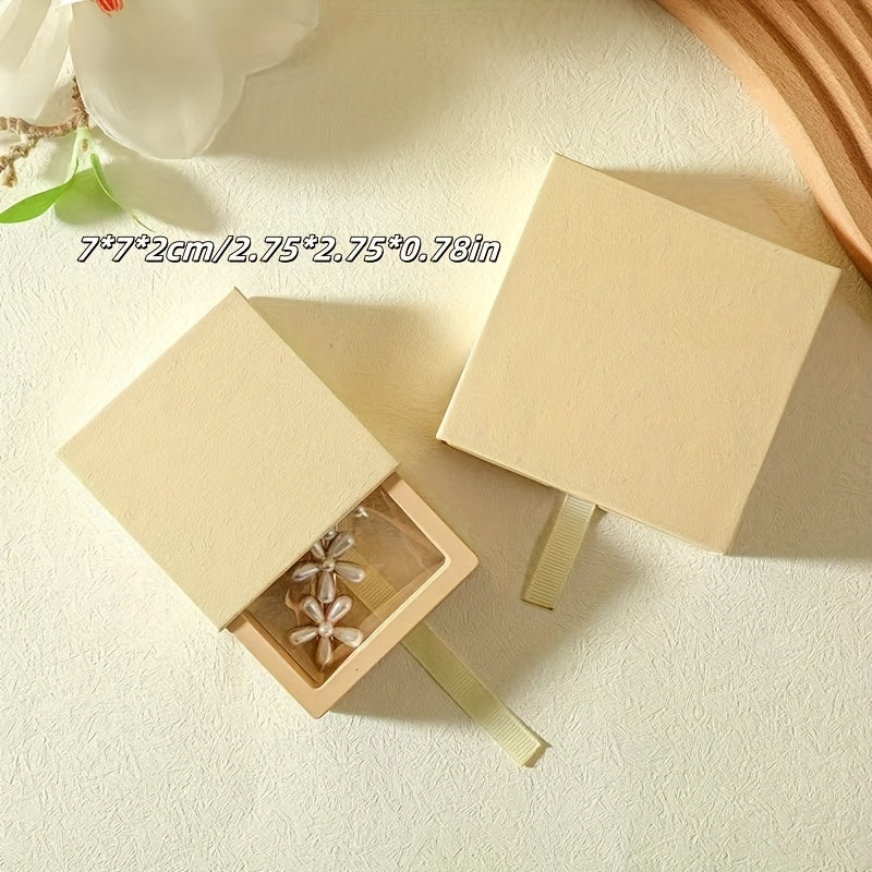 10pcs Classic Plastic Jewelry Box Drawer Organizer, Multipurpose Rectangle Storage Display Case for Rings, Earrings, Nails - No Electricity Needed, Jewelry Boxes