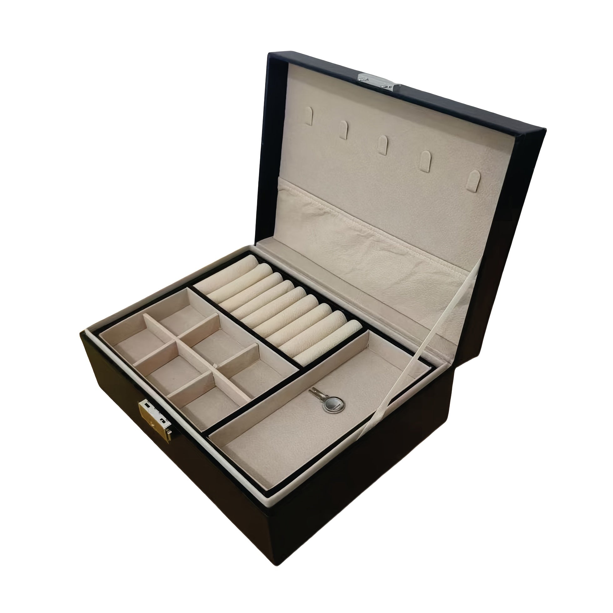 Luxury European Jewelry Box - Large Capacity Organizer with Soft Interior Lining, Elegant White Exterior - Wedding, Anniversary, Birthday Gift for Women - Jewelry Storage Case for Home or Travel - No Assembly Required, Sophisticated Design, Highquality