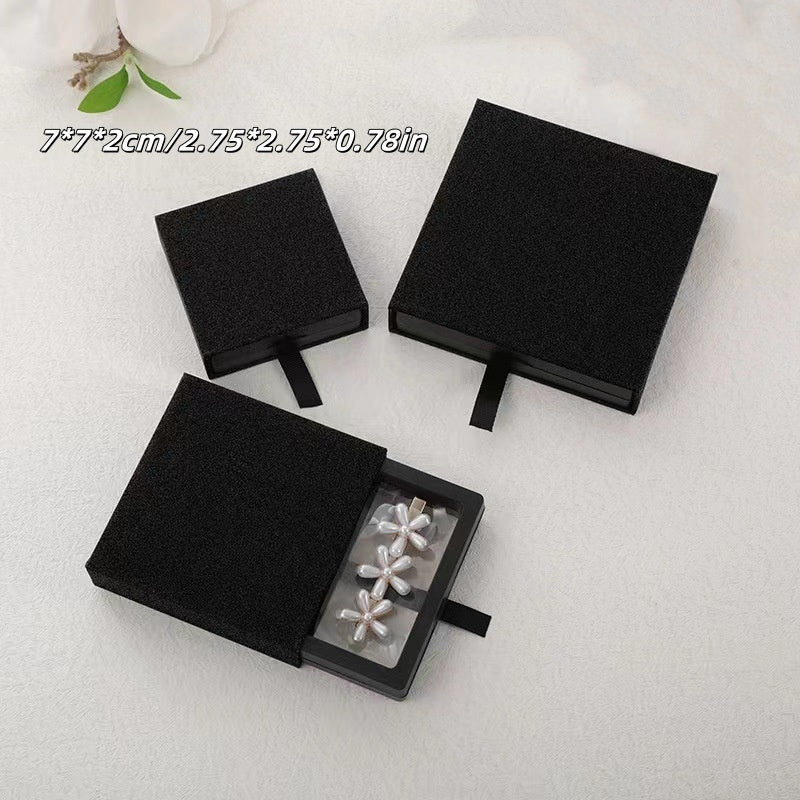 10pcs Classic Plastic Jewelry Box Drawer Organizer, Multipurpose Rectangle Storage Display Case for Rings, Earrings, Nails - No Electricity Needed, Jewelry Boxes