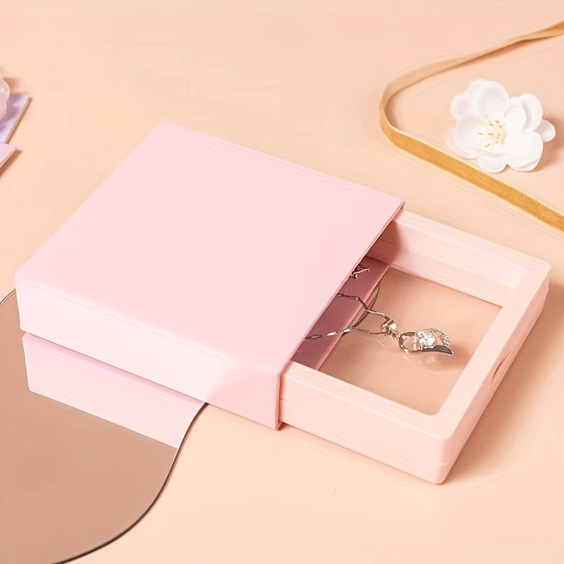 10pcs Classic Plastic Jewelry Box Drawer Organizer, Multipurpose Rectangle Storage Display Case for Rings, Earrings, Nails - No Electricity Needed, Jewelry Boxes